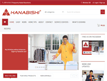 Tablet Screenshot of myhanabishi.com